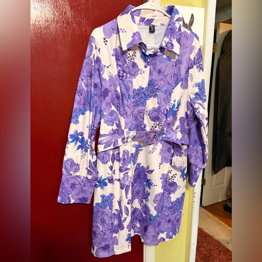 SHEIN plus retro dress